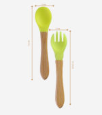 spoon and fork set yellow